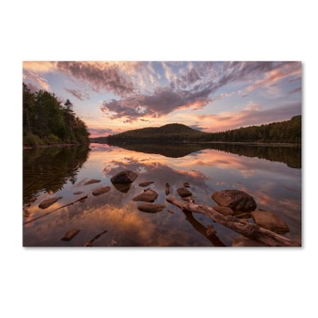 Trademark Fine Art Michael Blanchette Photography 'Kettle Pond Sunset' Canvas Art, 30x47 ALI2137-C3047GG
